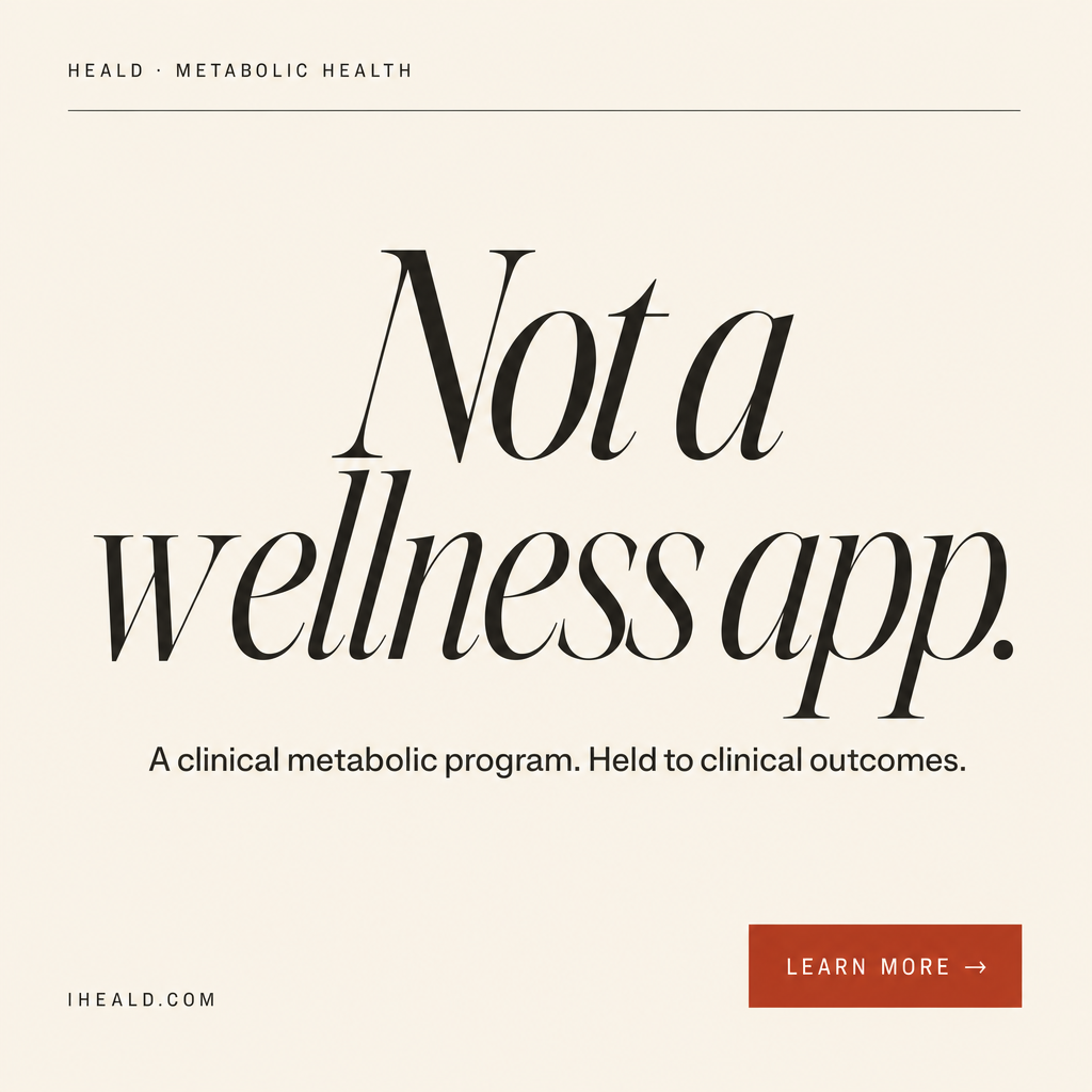 Heald concept HS5 — Not a wellness app