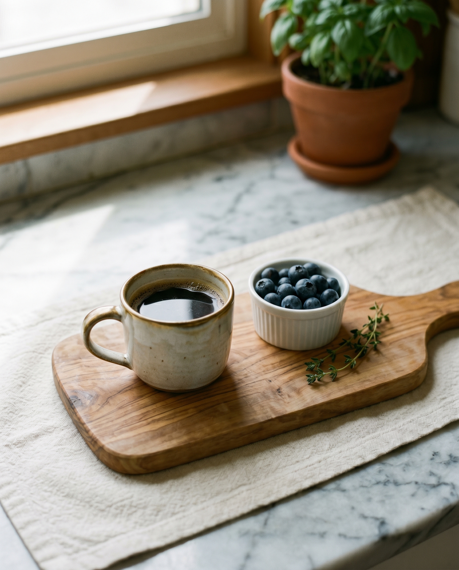Heald lifestyle LS1 — Morning coffee and berries